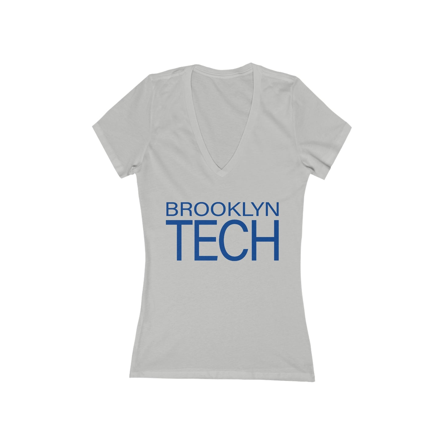 Modern Tech - Ladies Deep V-Neck T-Shirt