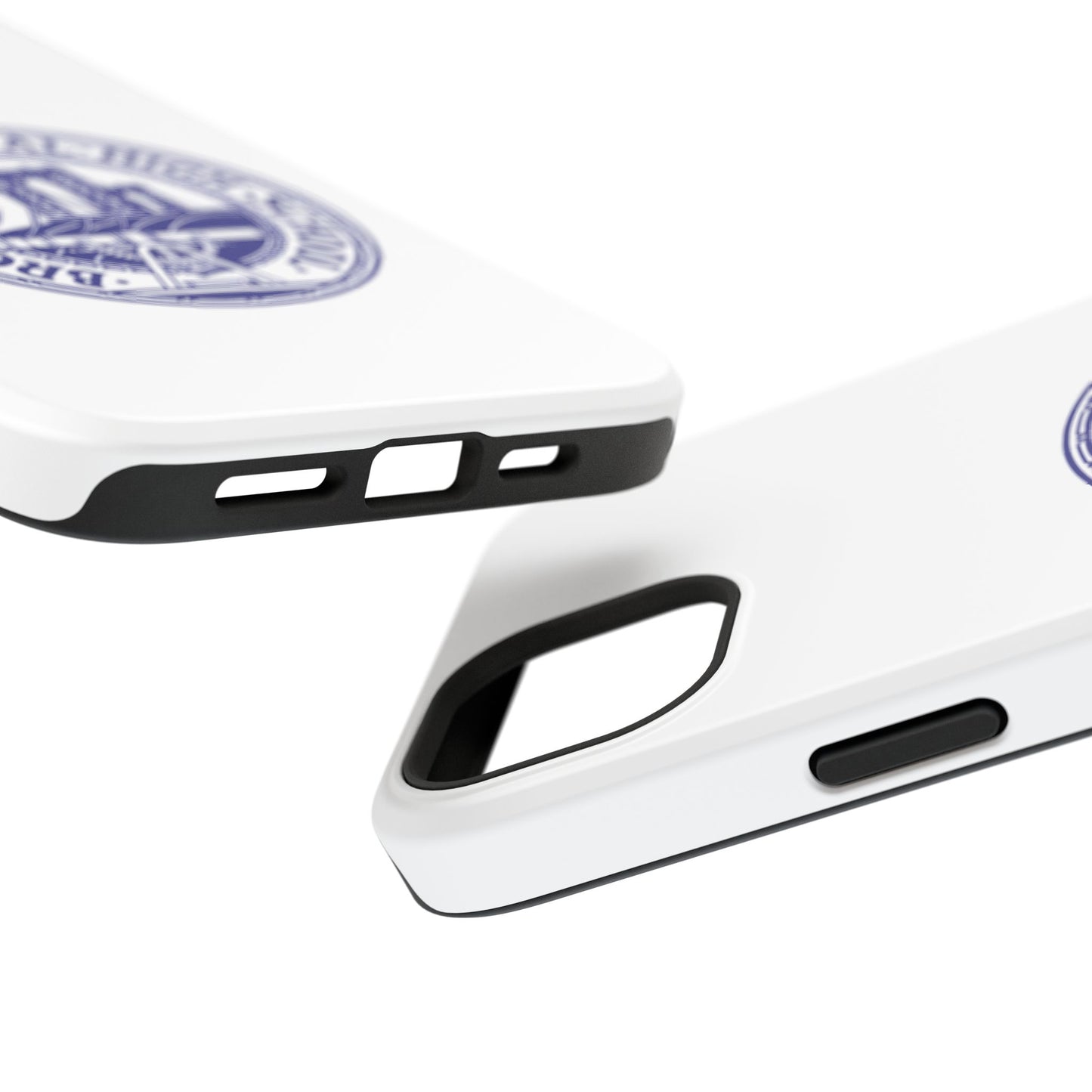 Classic Tech Seal - Impact-Resistant Phone Cases - Iphone Or Samsung - White