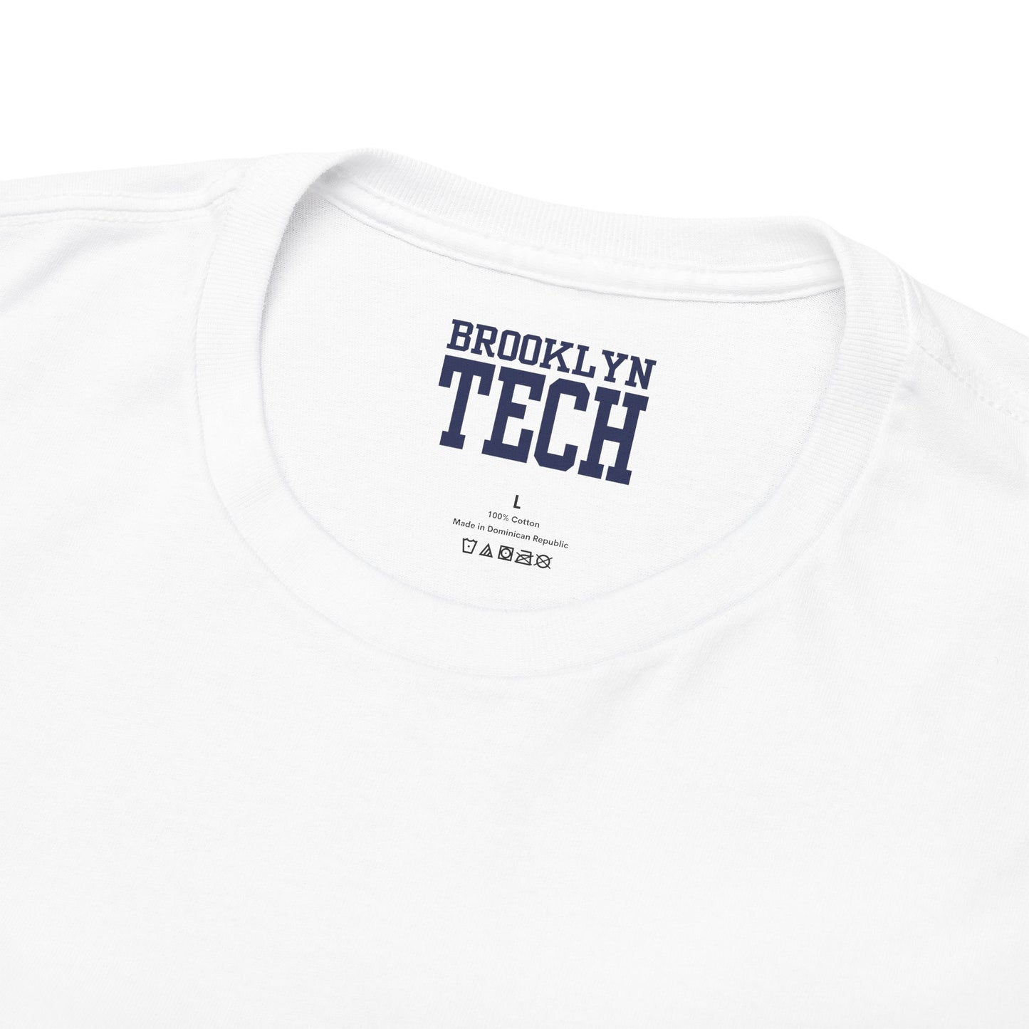 Classic Brooklyn Tech on Left Chest - Heavy Cotton Men's T-Shirt
