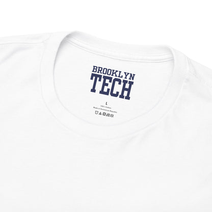 Classic Brooklyn Tech on Left Chest - Heavy Cotton Men's T-Shirt