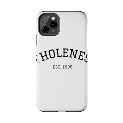 Wholeness Est. 1995 Tough Phone Case — Minimal Arch Text Protective Cover