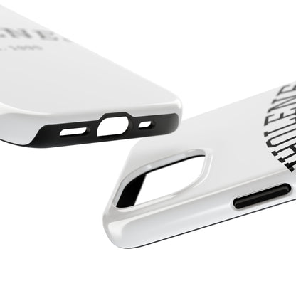 Wholeness Est. 1995 Tough Phone Case — Minimal Arch Text Protective Cover