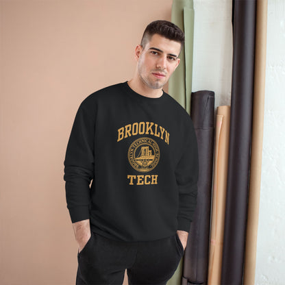Classic Logo with Brooklyn Tech - Champion Crewneck Sweatshirt