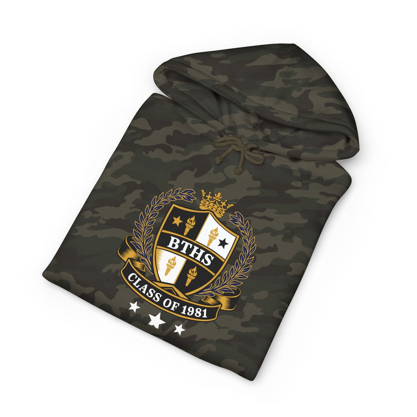 Class of 1981 - Simple Black Logo on Camo