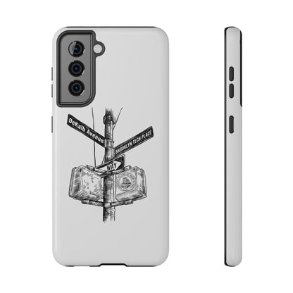 Dekalb Ave & Brooklyn Tech Pl - Impact-Resistant Phone Cases - White