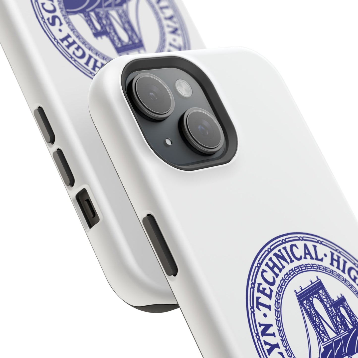 Classic Tech Seal - Impact-Resistant Phone Cases - Iphone Or Samsung - White