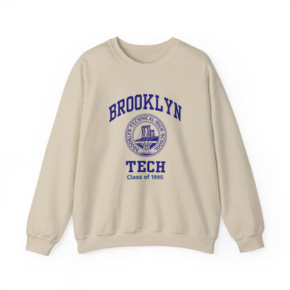 Brooklyn Tech Classic Logo - Men's Heavy Blend™ Crewneck Sweatshirt - Class Of 1995