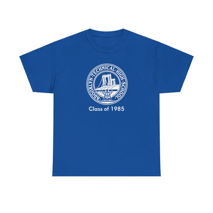 Classic Tech Logo - Class Of 1985 - Men's  Heavy Cotton T-Shirt