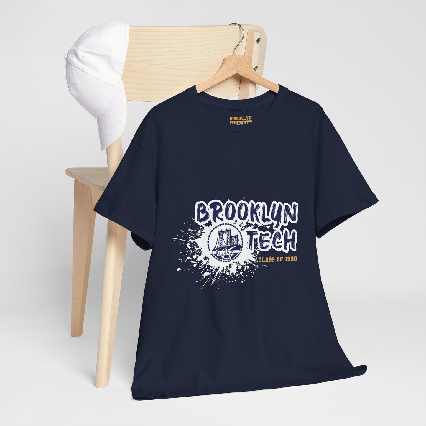 Class of 1990 Commemorative Unisex Heavy Cotton Tee - Gold font
