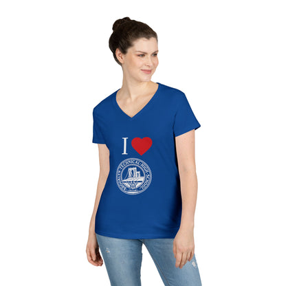 Boutique - I Love Brooklyn Tech Ladies' V-Neck T-Shirt