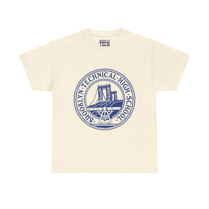 Classic Tech Logo - Blue Graphic - Men's Heavy Cotton T-Shirt