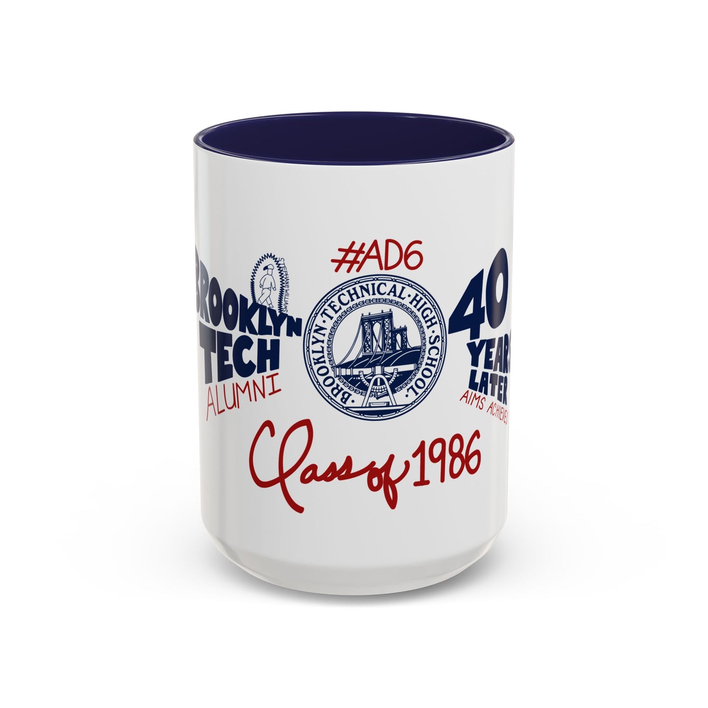 Class of 1986 Coffee Mug with navy handle (11oz, 15oz)