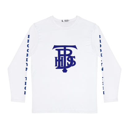 Custom - Brooklyn Tech (sleeve) W Stacked Logo (chest) Men's Long Sleeve Shirt (aop)