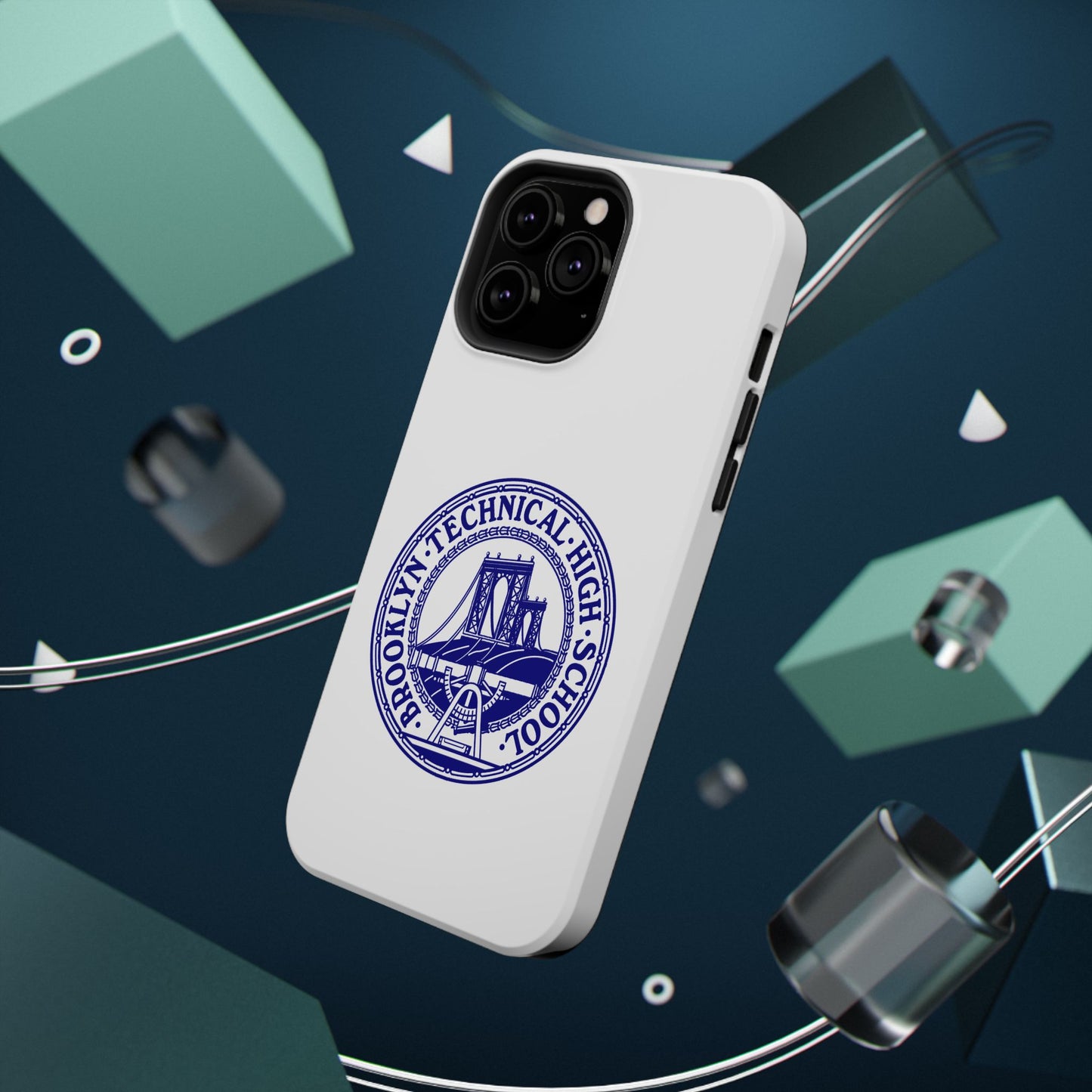 Classic Tech Seal - Impact-Resistant Phone Cases - Iphone Or Samsung - White