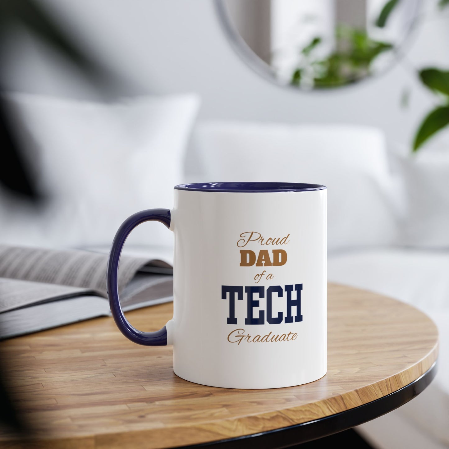 Proud Dad of a Tech Graduate - Two-Tone Coffee Mugs, 11oz