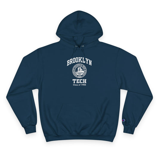 Brooklyn Tech Classic Logo - Champion Hoodie - Class of 1985