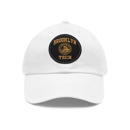 Tech Classic Logo - Hat with Leather Patch - Gold Graphic