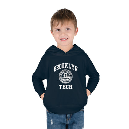 Family - Classic Brooklyn Tech Logo - Toddler Pullover Fleece Hoodie