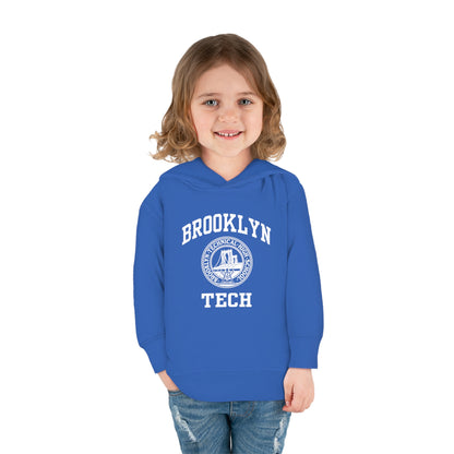 Family - Classic Brooklyn Tech Logo - Toddler Pullover Fleece Hoodie