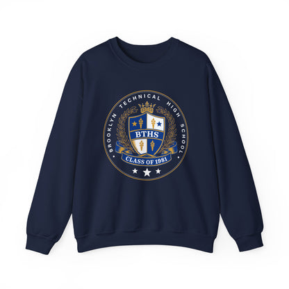 Class of 1981 - Men's Heavy Blend™ Crewneck Sweatshirt - Royal Blue Logo