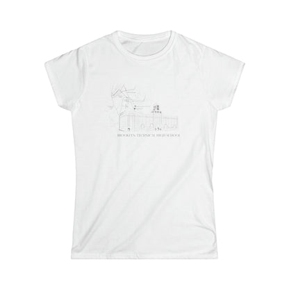 Boutique - Monochrome Building & Map - Ladies Softstyle T-Shirt