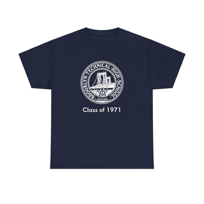 Classic Tech Logo - Men's Heavy Cotton T-Shirt - Class Of 1971