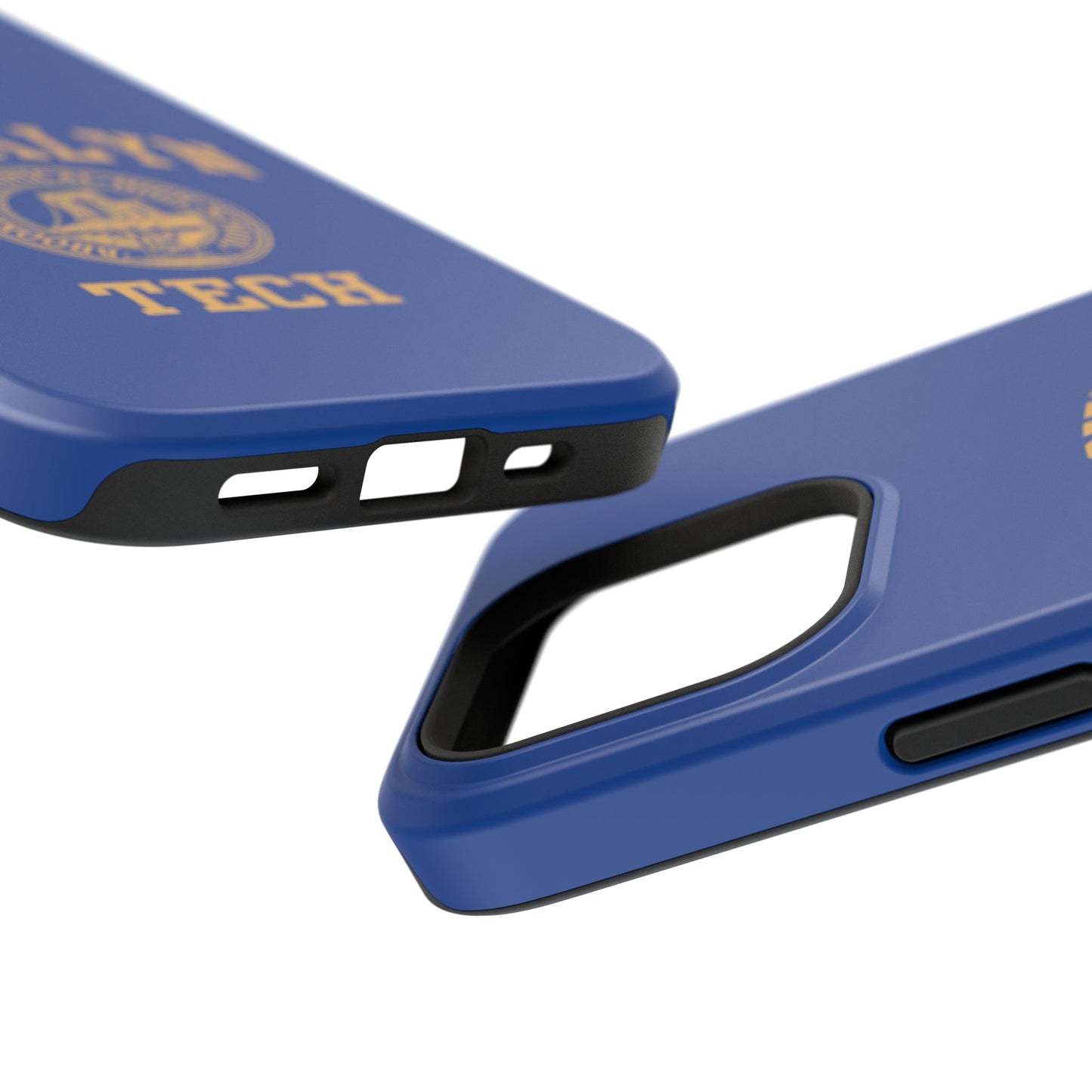 Brooklyn Tech Classic Logo - Impact-Resistant Phone Cases - Iphone Or Samsung - Navy With Gold Graphic