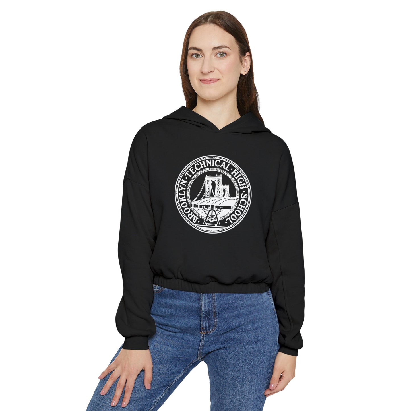 Classic Tech Logo - Ladies' Cinched Bottom Hoodie