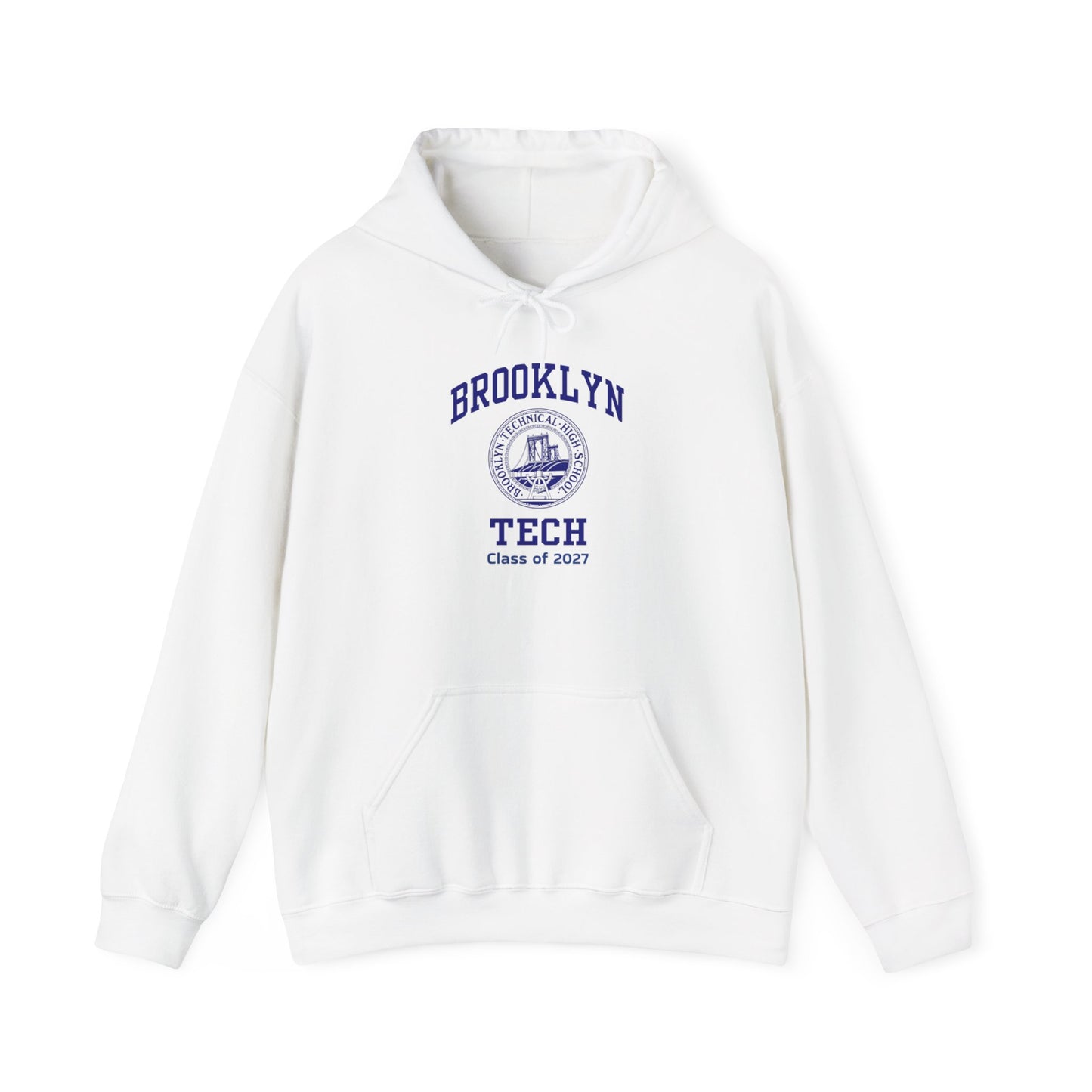 Brooklyn Tech Classic Logo - Men's Heavy Blend™ Hooded Sweatshirt - Class of 2027