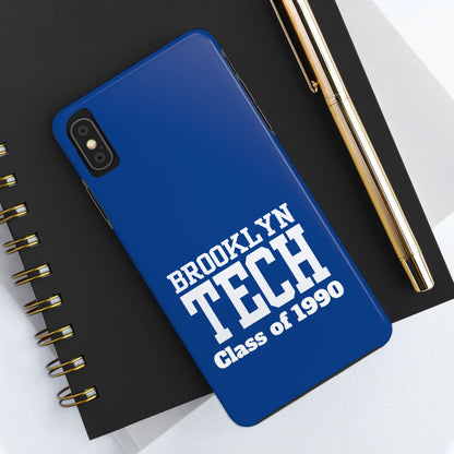 Brooklyn Tech Class Of 1990 Tough Phone Case - Blue