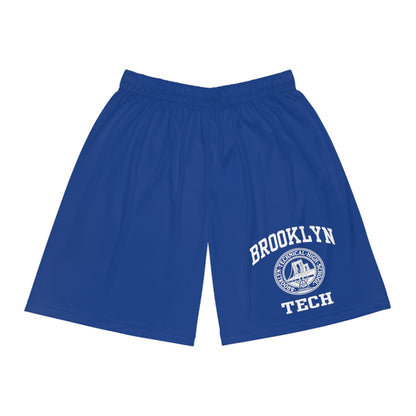 Classic Tech Logo: Basketball Shorts - (navy)