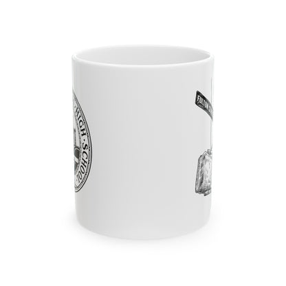 Fulton St & Brooklyn Tech Pl - Ceramic Mug, (11oz, 15oz) - B&w