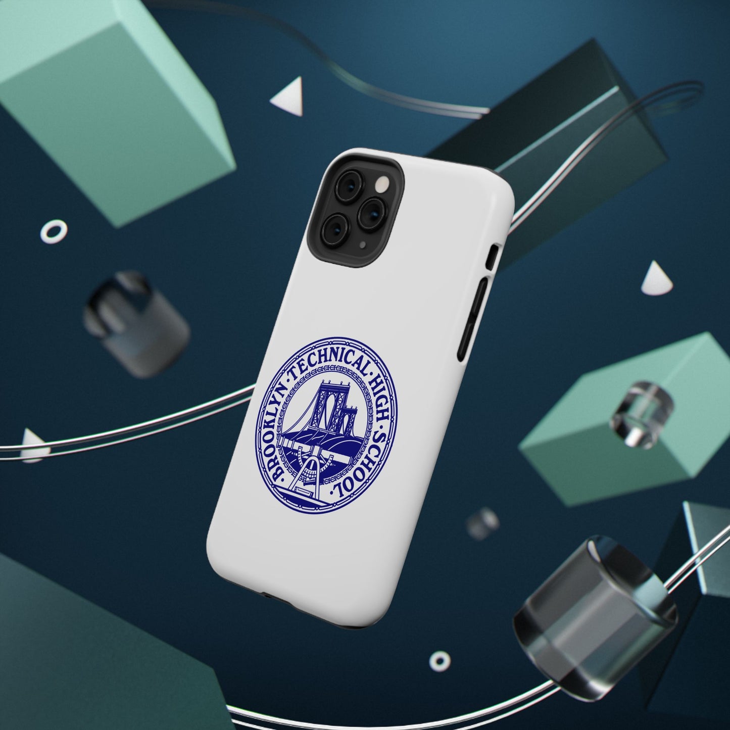 Classic Tech Seal - Impact-Resistant Phone Cases - Iphone Or Samsung - White