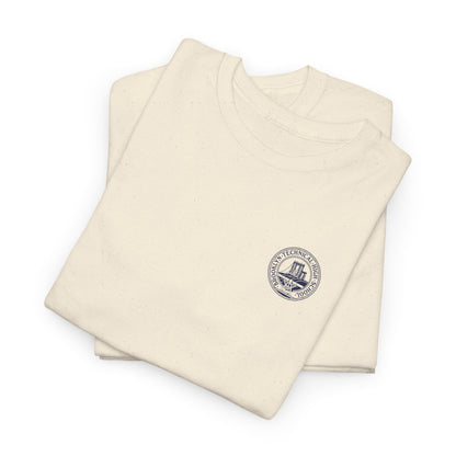 Classic Tech Logo on left chest - Men's Heavy Cotton T-Shirt