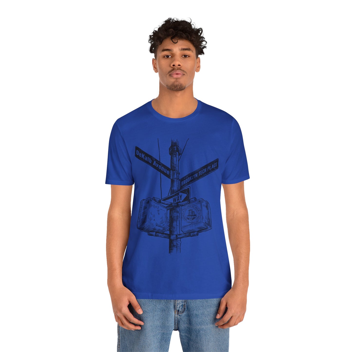 Boutique - Dekalb Ave & Brooklyn Tech Pl - Men's Short Sleeve Jersey - (black Graphic)