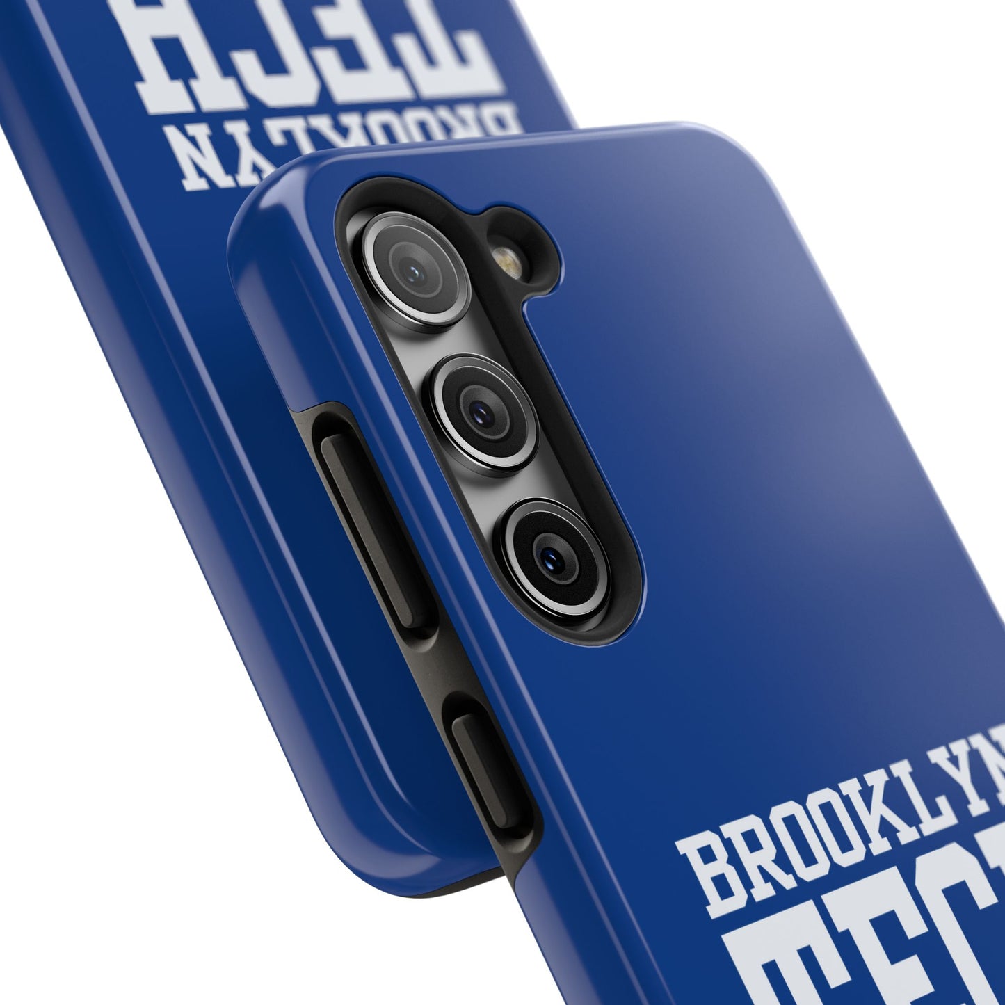 Brooklyn Tech Class Of 1985 Tough Phone Case - Navy-Blue With White Graphics