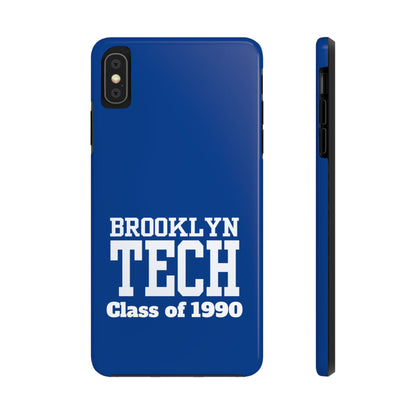 Brooklyn Tech Class Of 1990 Tough Phone Case - Blue