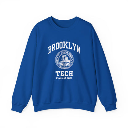 Brooklyn Tech Classic Logo - Men's Heavy Blend™ Crewneck Sweatshirt - Class of 2021