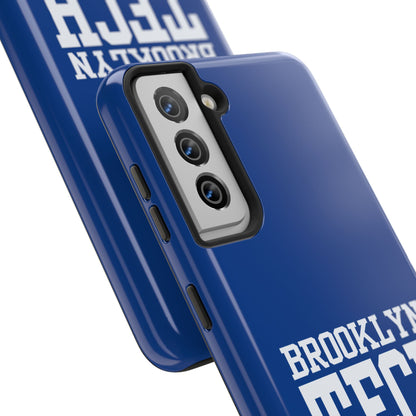 Brooklyn Tech Class Of 1985 Tough Phone Case - Navy-Blue With White Graphics
