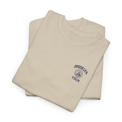 Classic Logo with Brooklyn Tech on left chest - Men's Heavy Cotton T-Shirt