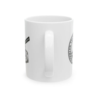 Fulton St & Brooklyn Tech Pl - Ceramic Mug, (11oz, 15oz) - B&w