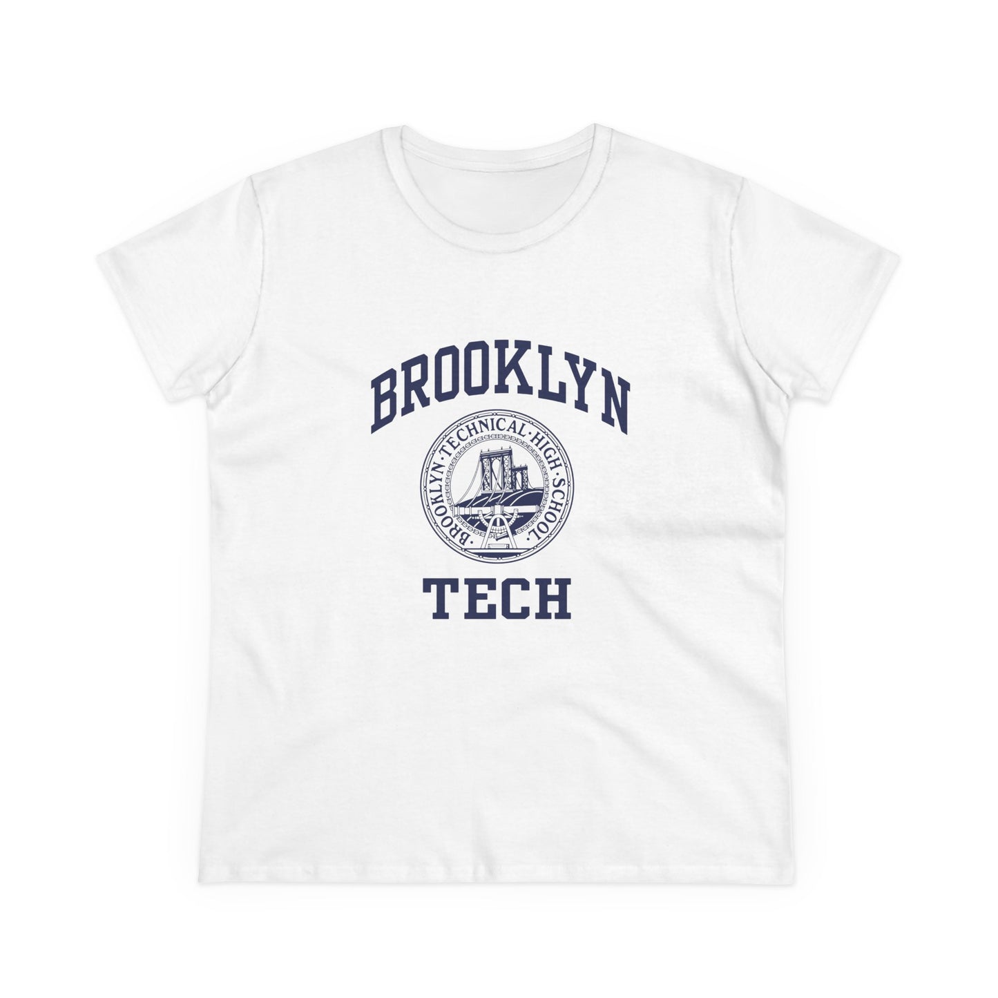 Classic Tech Logo - Ladies Midweight Cotton T-Shirt