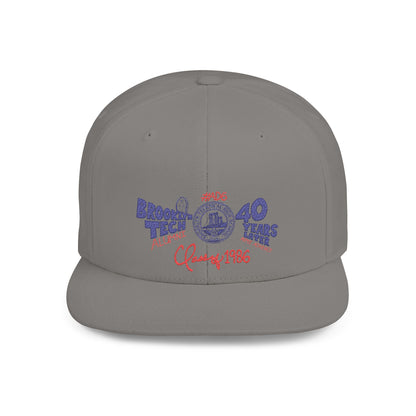 Class of 1986 40th Reunion Flat Bill Snapback - Navy logo