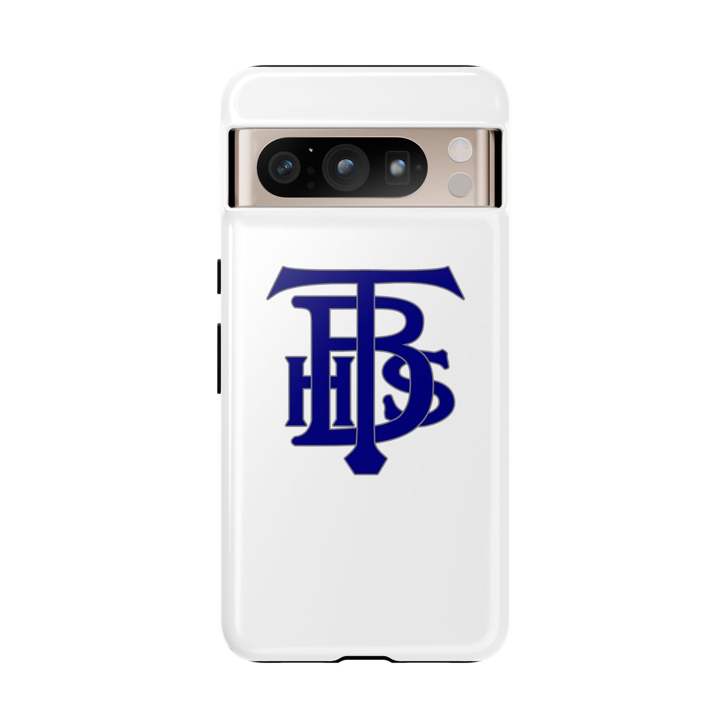 Stacked Logo - Tough Phone Cases - White