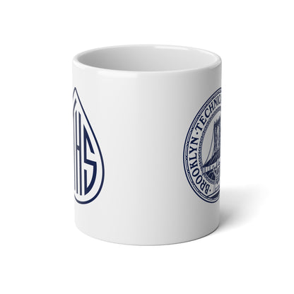 Vintage Brooklyn Technical Seal Design - 20oz Jumbo Coffee Mug
