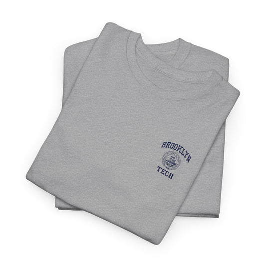 Classic Logo with Brooklyn Tech on left chest - Men's Heavy Cotton T-Shirt