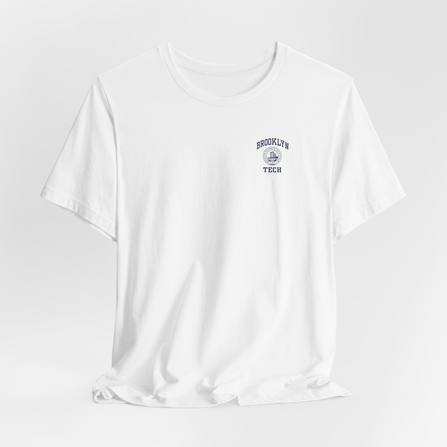 Classic Logo with Brooklyn Tech on Left Chest - Men's Bella + Canvas Short Sleeve Jersey T-Shirt