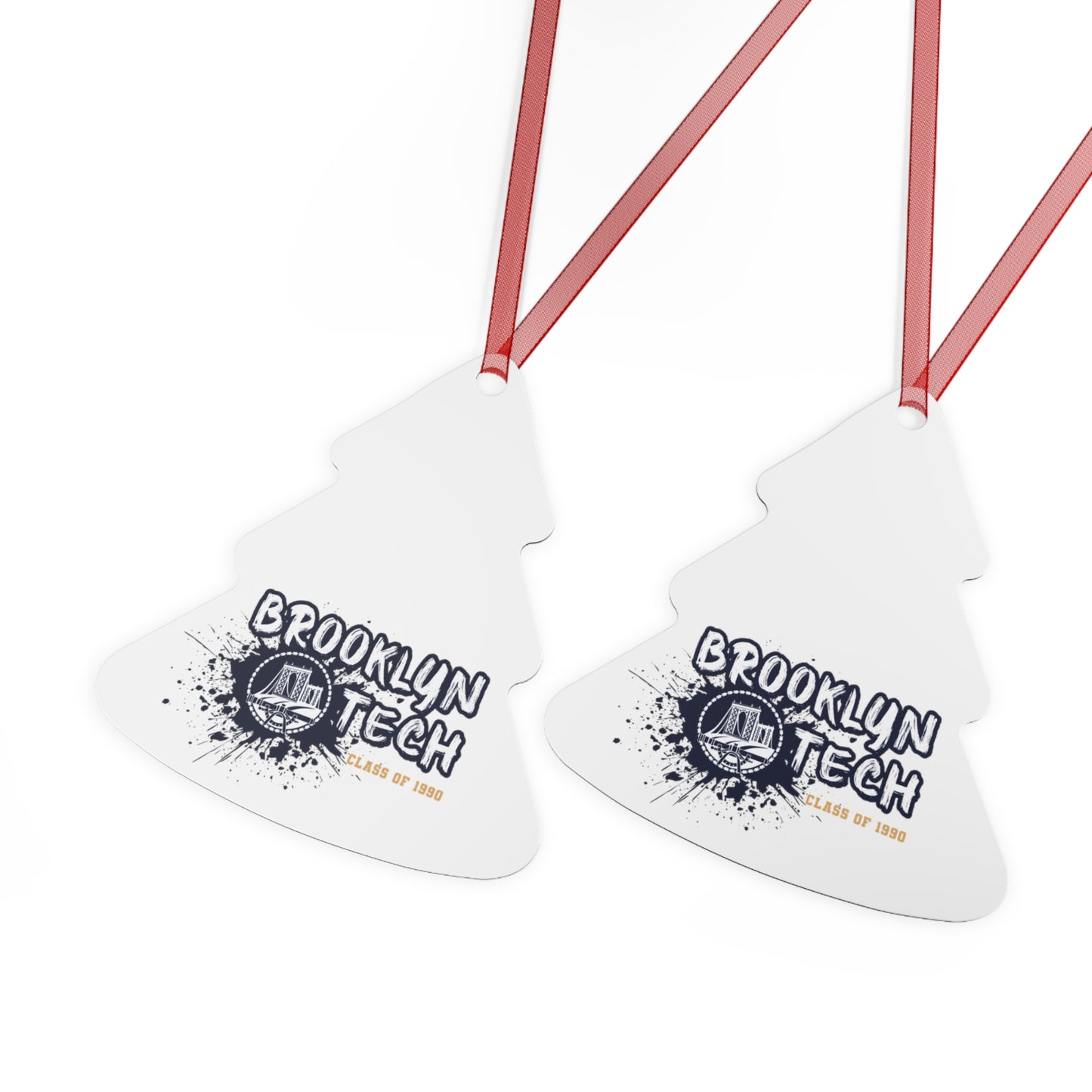 Class of 1990 Commemorative Metal Ornaments - Gold font