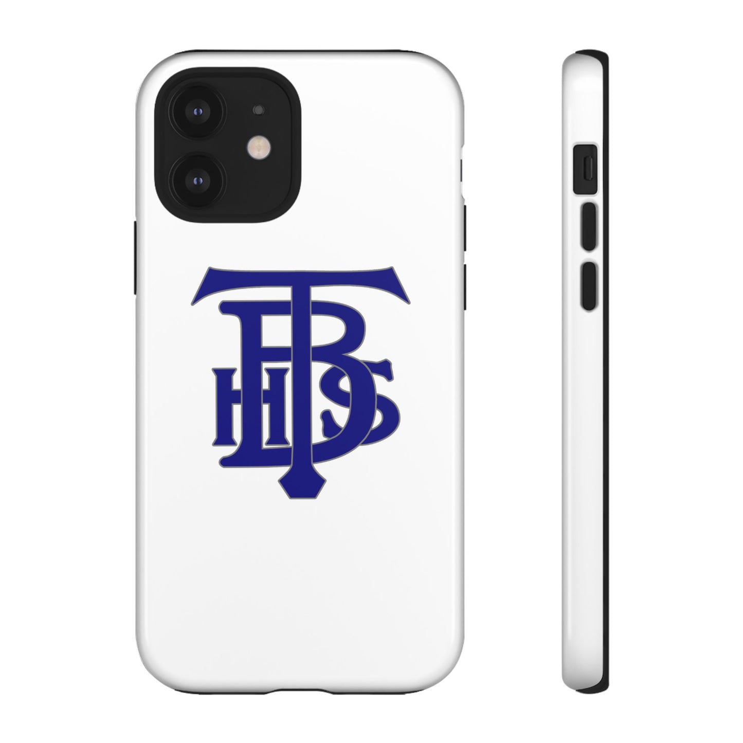 Stacked Logo - Tough Phone Cases - White