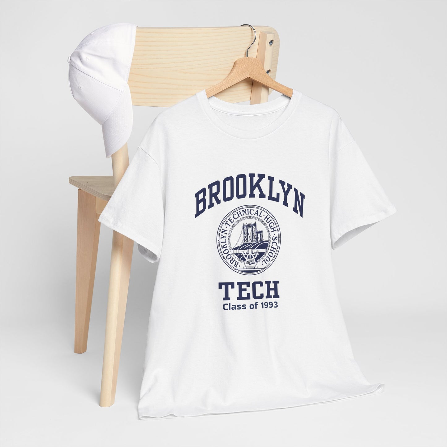 Brooklyn Tech Classic Logo - Men's Heavy Cotton T-Shirt - Class of 1993